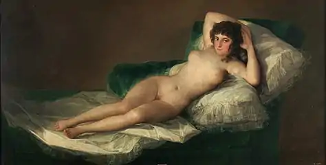 Francisco de Goya. La maja desnuda, c. 1797-1800.