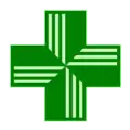 Cruz griega verde