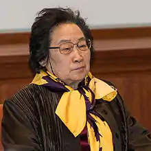 La científica china Tu Youyou, Premio Nobel de Medicina 2015 por su contribución al tratamiento contra la malaria.