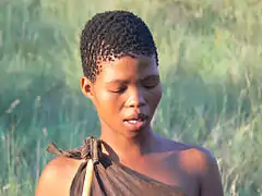 Mujer san de Botswana