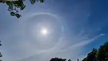 Halo solar en Buenos Aires, Argentina