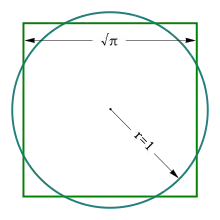 Three shapes on a square grid