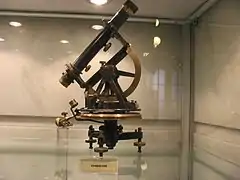 Teodolito antiguo del Museo Geominero de Madrid.