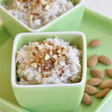 Arroz con leche de almendras
