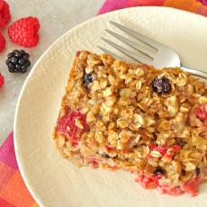 Avena horneada con bayas