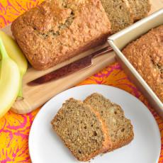 Pan de plátano y avena