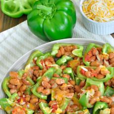 Nachos con pimiento morrón