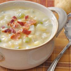 Sopa de papa con queso