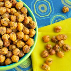 Garbanzos asados en seco