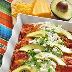 Enchiladas fáciles con queso
