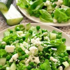 Ensalada verde con arvejas