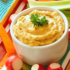 Crema de garbanzos para untar (Hummus con tahini)