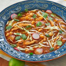 Pozole con pollo