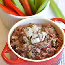 Crema espesa de frijoles negros