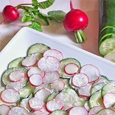 Ensalada de rábano y pepino