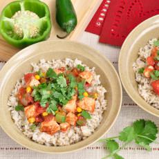 Arroz con pollo y verduras