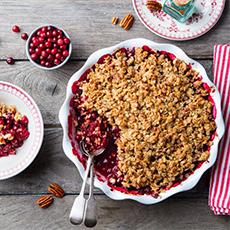 Postre crujiente de invierno